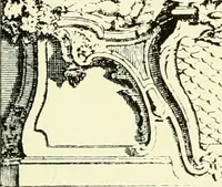 An illustration from An historical guide to French interiors, furniture, decoration, woodwork & allied arts during the last half of the seventeenth century, the whole of the eighteenth century, and the earlier part of the nineteenth (1903)
