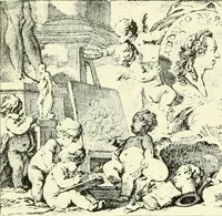 An illustration from An historical guide to French interiors, furniture, decoration, woodwork & allied arts during the last half of the seventeenth century, the whole of the eighteenth century, and the earlier part of the nineteenth (1903)