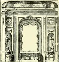 An illustration from An historical guide to French interiors, furniture, decoration, woodwork & allied arts during the last half of the seventeenth century, the whole of the eighteenth century, and the earlier part of the nineteenth (1903)
