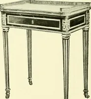 An illustration from An historical guide to French interiors, furniture, decoration, woodwork & allied arts during the last half of the seventeenth century, the whole of the eighteenth century, and the earlier part of the nineteenth (1903)