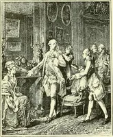 An illustration from An historical guide to French interiors, furniture, decoration, woodwork & allied arts during the last half of the seventeenth century, the whole of the eighteenth century, and the earlier part of the nineteenth (1903)