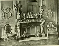 An illustration from An historical guide to French interiors, furniture, decoration, woodwork & allied arts during the last half of the seventeenth century, the whole of the eighteenth century, and the earlier part of the nineteenth (1903)
