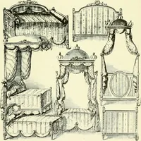 An illustration from An historical guide to French interiors, furniture, decoration, woodwork & allied arts during the last half of the seventeenth century, the whole of the eighteenth century, and the earlier part of the nineteenth (1903)