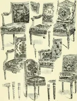 An illustration from An historical guide to French interiors, furniture, decoration, woodwork & allied arts during the last half of the seventeenth century, the whole of the eighteenth century, and the earlier part of the nineteenth (1903)