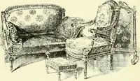 An illustration from An historical guide to French interiors, furniture, decoration, woodwork & allied arts during the last half of the seventeenth century, the whole of the eighteenth century, and the earlier part of the nineteenth (1903)