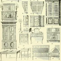 An illustration from An historical guide to French interiors, furniture, decoration, woodwork & allied arts during the last half of the seventeenth century, the whole of the eighteenth century, and the earlier part of the nineteenth (1903)