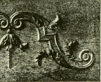 An illustration from An historical guide to French interiors, furniture, decoration, woodwork & allied arts during the last half of the seventeenth century, the whole of the eighteenth century, and the earlier part of the nineteenth (1903)