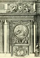 An illustration from An historical guide to French interiors, furniture, decoration, woodwork & allied arts during the last half of the seventeenth century, the whole of the eighteenth century, and the earlier part of the nineteenth (1903)