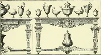An illustration from An historical guide to French interiors, furniture, decoration, woodwork & allied arts during the last half of the seventeenth century, the whole of the eighteenth century, and the earlier part of the nineteenth (1903)
