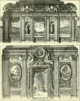 An illustration from An historical guide to French interiors, furniture, decoration, woodwork & allied arts during the last half of the seventeenth century, the whole of the eighteenth century, and the earlier part of the nineteenth (1903)