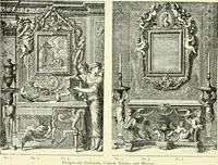 An illustration from An historical guide to French interiors, furniture, decoration, woodwork & allied arts during the last half of the seventeenth century, the whole of the eighteenth century, and the earlier part of the nineteenth (1903)