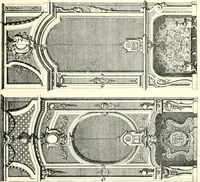 An illustration from An historical guide to French interiors, furniture, decoration, woodwork, & allied arts during the last half of the seventeenth century, the whole of the eighteenth century, and the earlier part of the nineteenth (1900)