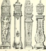 An illustration from An historical guide to French interiors, furniture, decoration, woodwork, & allied arts during the last half of the seventeenth century, the whole of the eighteenth century, and the earlier part of the nineteenth (1900)