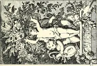 An illustration from An historical guide to French interiors, furniture, decoration, woodwork, & allied arts during the last half of the seventeenth century, the whole of the eighteenth century, and the earlier part of the nineteenth (1900)