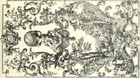 An illustration from An historical guide to French interiors, furniture, decoration, woodwork, & allied arts during the last half of the seventeenth century, the whole of the eighteenth century, and the earlier part of the nineteenth (1900)