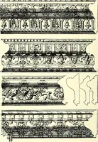 An illustration from An historical guide to French interiors, furniture, decoration, woodwork, & allied arts during the last half of the seventeenth century, the whole of the eighteenth century, and the earlier part of the nineteenth (1900)