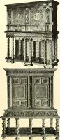 An illustration from An historical guide to French interiors, furniture, decoration, woodwork, & allied arts during the last half of the seventeenth century, the whole of the eighteenth century, and the earlier part of the nineteenth (1900)