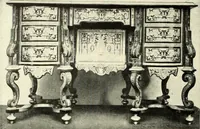 An illustration from An historical guide to French interiors, furniture, decoration, woodwork, & allied arts during the last half of the seventeenth century, the whole of the eighteenth century, and the earlier part of the nineteenth (1900)