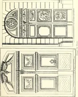 An illustration from An historical guide to French interiors, furniture, decoration, woodwork, & allied arts during the last half of the seventeenth century, the whole of the eighteenth century, and the earlier part of the nineteenth (1900)