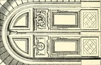 An illustration from An historical guide to French interiors, furniture, decoration, woodwork, & allied arts during the last half of the seventeenth century, the whole of the eighteenth century, and the earlier part of the nineteenth (1900)