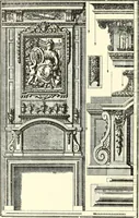 An illustration from An historical guide to French interiors, furniture, decoration, woodwork, & allied arts during the last half of the seventeenth century, the whole of the eighteenth century, and the earlier part of the nineteenth (1900)