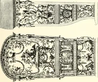 An illustration from An historical guide to French interiors, furniture, decoration, woodwork, & allied arts during the last half of the seventeenth century, the whole of the eighteenth century, and the earlier part of the nineteenth (1900)