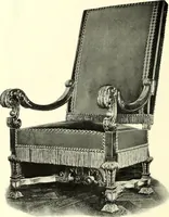 An illustration from An historical guide to French interiors, furniture, decoration, woodwork, & allied arts during the last half of the seventeenth century, the whole of the eighteenth century, and the earlier part of the nineteenth (1900)