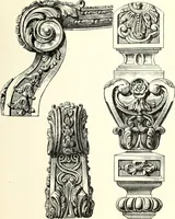 An illustration from An historical guide to French interiors, furniture, decoration, woodwork, & allied arts during the last half of the seventeenth century, the whole of the eighteenth century, and the earlier part of the nineteenth (1900)