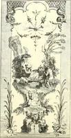 An illustration from An historical guide to French interiors, furniture, decoration, woodwork, & allied arts during the last half of the seventeenth century, the whole of the eighteenth century, and the earlier part of the nineteenth (1900)