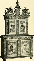 An illustration from An historical guide to French interiors, furniture, decoration, woodwork, & allied arts during the last half of the seventeenth century, the whole of the eighteenth century, and the earlier part of the nineteenth (1900)