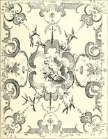 An illustration from An historical guide to French interiors, furniture, decoration, woodwork, & allied arts during the last half of the seventeenth century, the whole of the eighteenth century, and the earlier part of the nineteenth (1900)