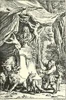 An illustration from An historical guide to French interiors, furniture, decoration, woodwork, & allied arts during the last half of the seventeenth century, the whole of the eighteenth century, and the earlier part of the nineteenth (1900)