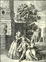 An illustration from An historical guide to French interiors, furniture, decoration, woodwork, & allied arts during the last half of the seventeenth century, the whole of the eighteenth century, and the earlier part of the nineteenth (1900)