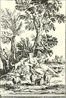 An illustration from An historical guide to French interiors, furniture, decoration, woodwork, & allied arts during the last half of the seventeenth century, the whole of the eighteenth century, and the earlier part of the nineteenth (1900)