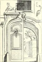 An illustration from An historical guide to French interiors, furniture, decoration, woodwork, & allied arts during the last half of the seventeenth century, the whole of the eighteenth century, and the earlier part of the nineteenth (1900)