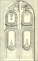 An illustration from An historical guide to French interiors, furniture, decoration, woodwork, & allied arts during the last half of the seventeenth century, the whole of the eighteenth century, and the earlier part of the nineteenth (1900)