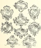 An illustration from An historical guide to French interiors, furniture, decoration, woodwork, & allied arts during the last half of the seventeenth century, the whole of the eighteenth century, and the earlier part of the nineteenth (1900)