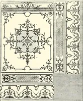 An illustration from An historical guide to French interiors, furniture, decoration, woodwork, & allied arts during the last half of the seventeenth century, the whole of the eighteenth century, and the earlier part of the nineteenth (1900)