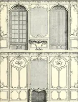 An illustration from An historical guide to French interiors, furniture, decoration, woodwork, & allied arts during the last half of the seventeenth century, the whole of the eighteenth century, and the earlier part of the nineteenth (1900)
