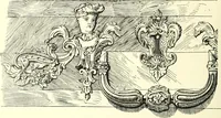 An illustration from An historical guide to French interiors, furniture, decoration, woodwork, & allied arts during the last half of the seventeenth century, the whole of the eighteenth century, and the earlier part of the nineteenth (1900)