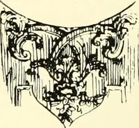 An illustration from An historical guide to French interiors, furniture, decoration, woodwork, & allied arts during the last half of the seventeenth century, the whole of the eighteenth century, and the earlier part of the nineteenth (1900)
