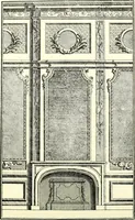 An illustration from An historical guide to French interiors, furniture, decoration, woodwork, & allied arts during the last half of the seventeenth century, the whole of the eighteenth century, and the earlier part of the nineteenth (1900)