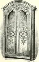 An illustration from An historical guide to French interiors, furniture, decoration, woodwork, & allied arts during the last half of the seventeenth century, the whole of the eighteenth century, and the earlier part of the nineteenth (1900)