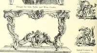 An illustration from An historical guide to French interiors, furniture, decoration, woodwork, & allied arts during the last half of the seventeenth century, the whole of the eighteenth century, and the earlier part of the nineteenth (1900)