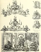 An illustration from An historical guide to French interiors, furniture, decoration, woodwork, & allied arts during the last half of the seventeenth century, the whole of the eighteenth century, and the earlier part of the nineteenth (1900)
