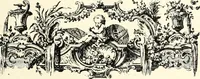 An illustration from An historical guide to French interiors, furniture, decoration, woodwork, & allied arts during the last half of the seventeenth century, the whole of the eighteenth century, and the earlier part of the nineteenth (1900)