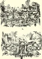 An illustration from An historical guide to French interiors, furniture, decoration, woodwork, & allied arts during the last half of the seventeenth century, the whole of the eighteenth century, and the earlier part of the nineteenth (1900)