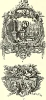 An illustration from An historical guide to French interiors, furniture, decoration, woodwork, & allied arts during the last half of the seventeenth century, the whole of the eighteenth century, and the earlier part of the nineteenth (1900)