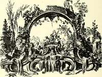 An illustration from An historical guide to French interiors, furniture, decoration, woodwork, & allied arts during the last half of the seventeenth century, the whole of the eighteenth century, and the earlier part of the nineteenth (1900)