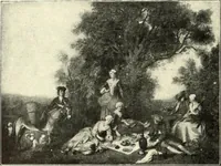 An illustration from An historical guide to French interiors, furniture, decoration, woodwork, & allied arts during the last half of the seventeenth century, the whole of the eighteenth century, and the earlier part of the nineteenth (1900)